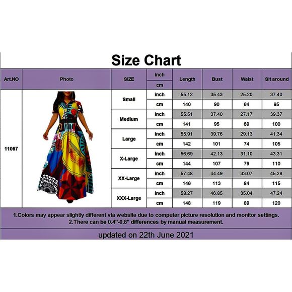 LaiyiVic Womens Maxi Dresses Long Sleeve Floral Printed Casual V Neck Loose Part - Picture 3 of 5